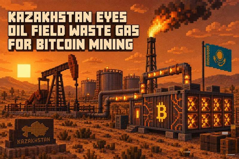 哈萨克斯坦瞄准油田废气用于比特币挖矿