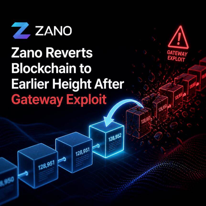 Zano在网关漏洞后回滚区块链至较早高度