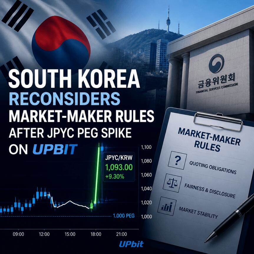 韩国在Upbit平台日元挂钩汇率飙升后重新考虑做市商规则