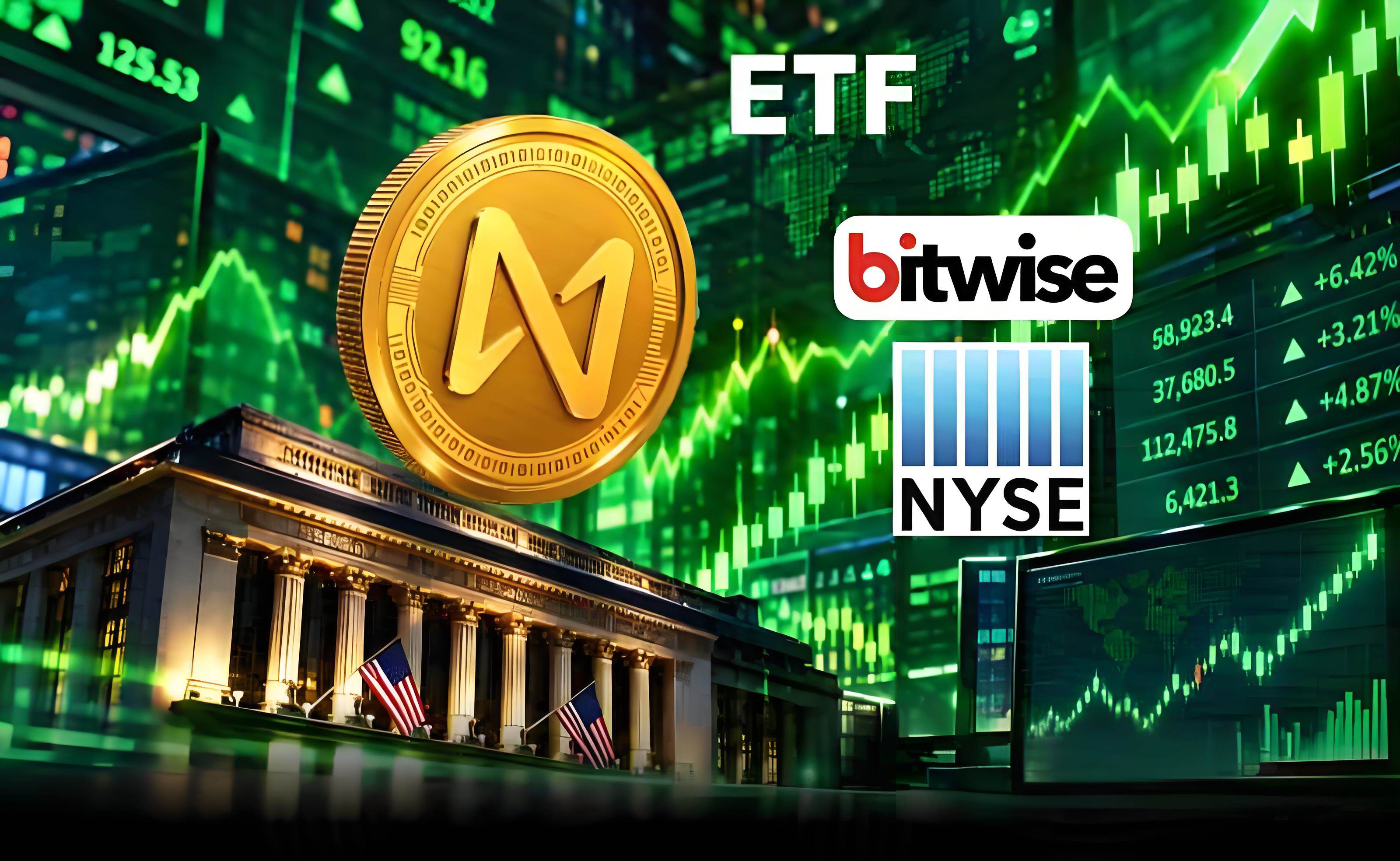 Bitwise NEAR ETF获准在NYSE Arca上市，代码$NRR，NEAR价格或飙升至155至562美元