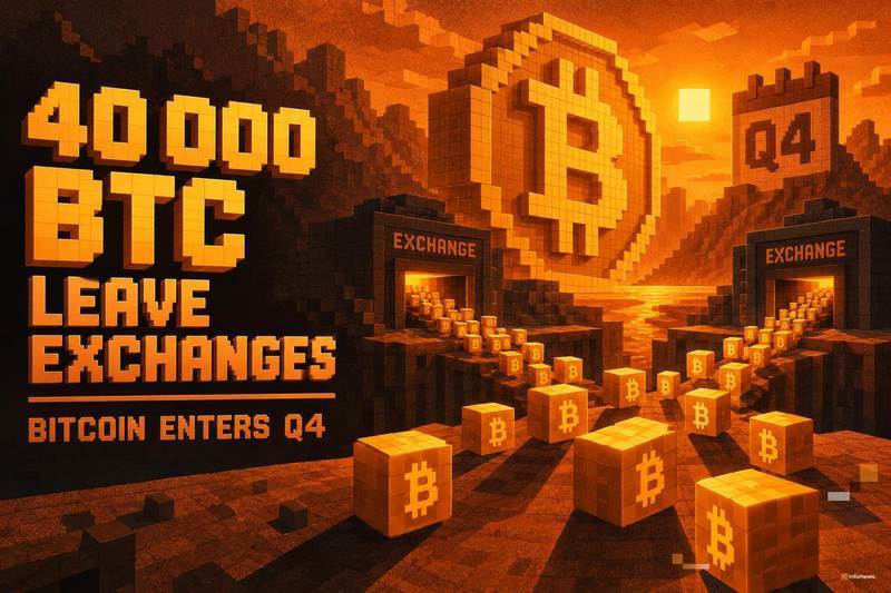 4万枚BTC离开交易所，比特币进入第四季度