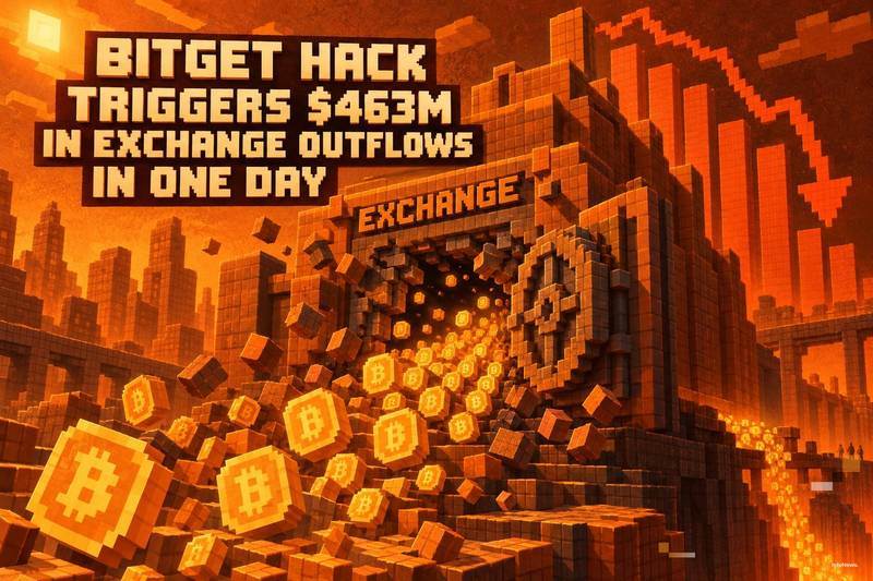 Bitget遭黑客攻击引发单日4.63亿美元交易所资金外流