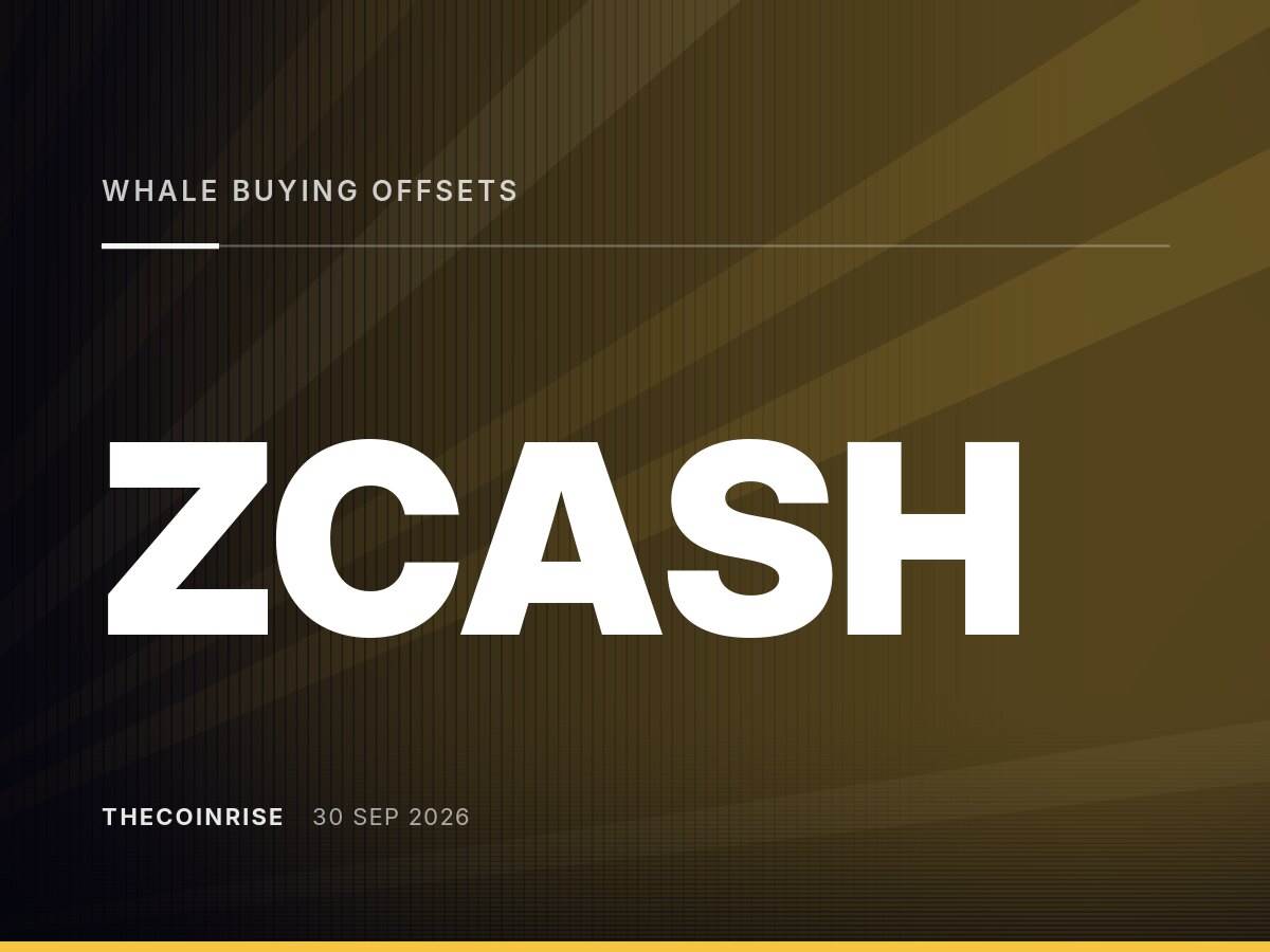 Zcash巨鲸买入抵消抛压,交易者关注下一步动向