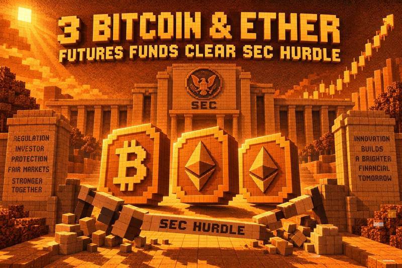 比特币和以太坊期货基金顺利通过SEC审批