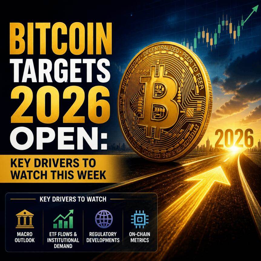 比特币瞄准2026年开盘：本周值得关注的关键驱动因素