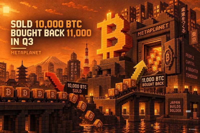 Metaplanet在第三季度售出1万枚比特币，回购1.1万枚