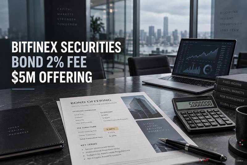 Bitfinex证券债券：500万美元发行收取2%费用