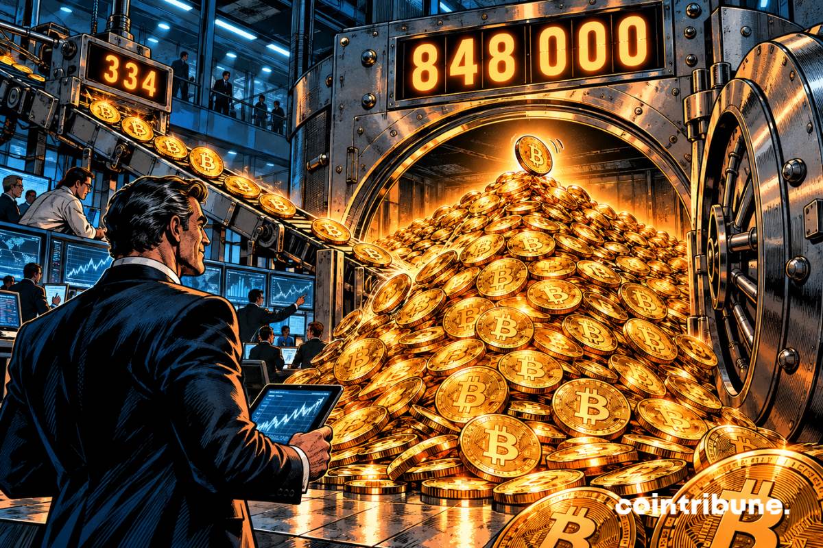 比特币：Strategy再购入334枚BTC，总储备升至84.8万枚