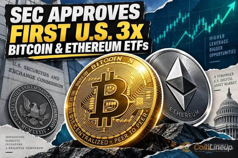 美国证券交易委员会批准首只3倍杠杆比特币与以太坊ETF