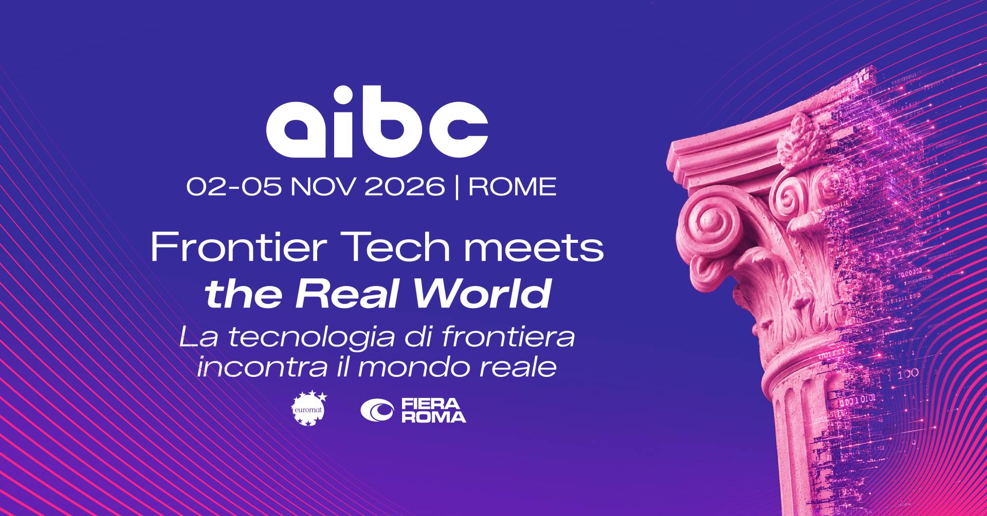 AIBC世界2026倒计时开启，罗马前沿科技峰会即将举行（10月6日）
