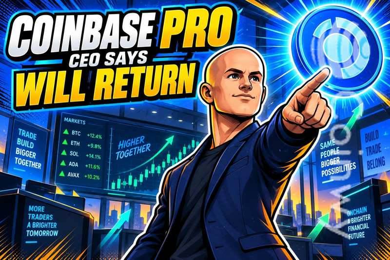 Coinbase CEO称Coinbase Pro将回归