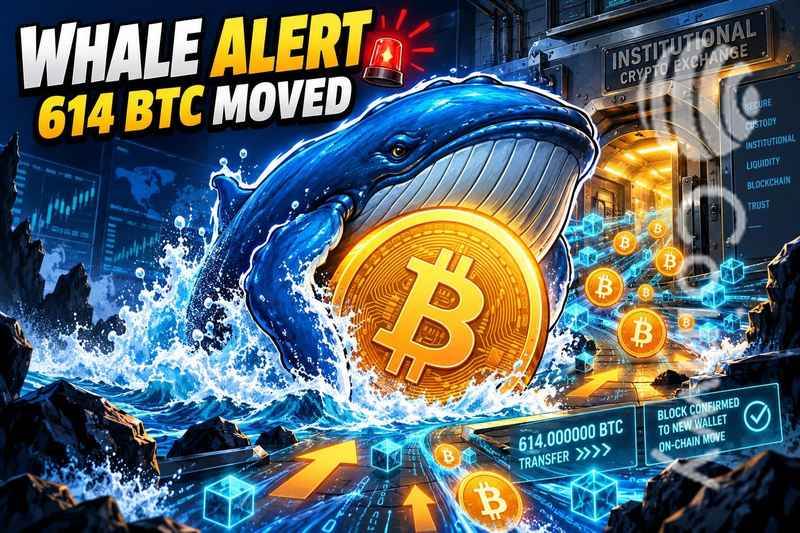 鲸鱼警报：614枚比特币从Coinbase Institutional转移