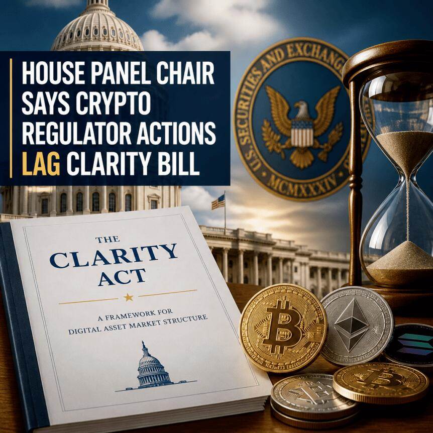 众议院委员会主席称加密货币监管行动落后于《CLARITY法案》