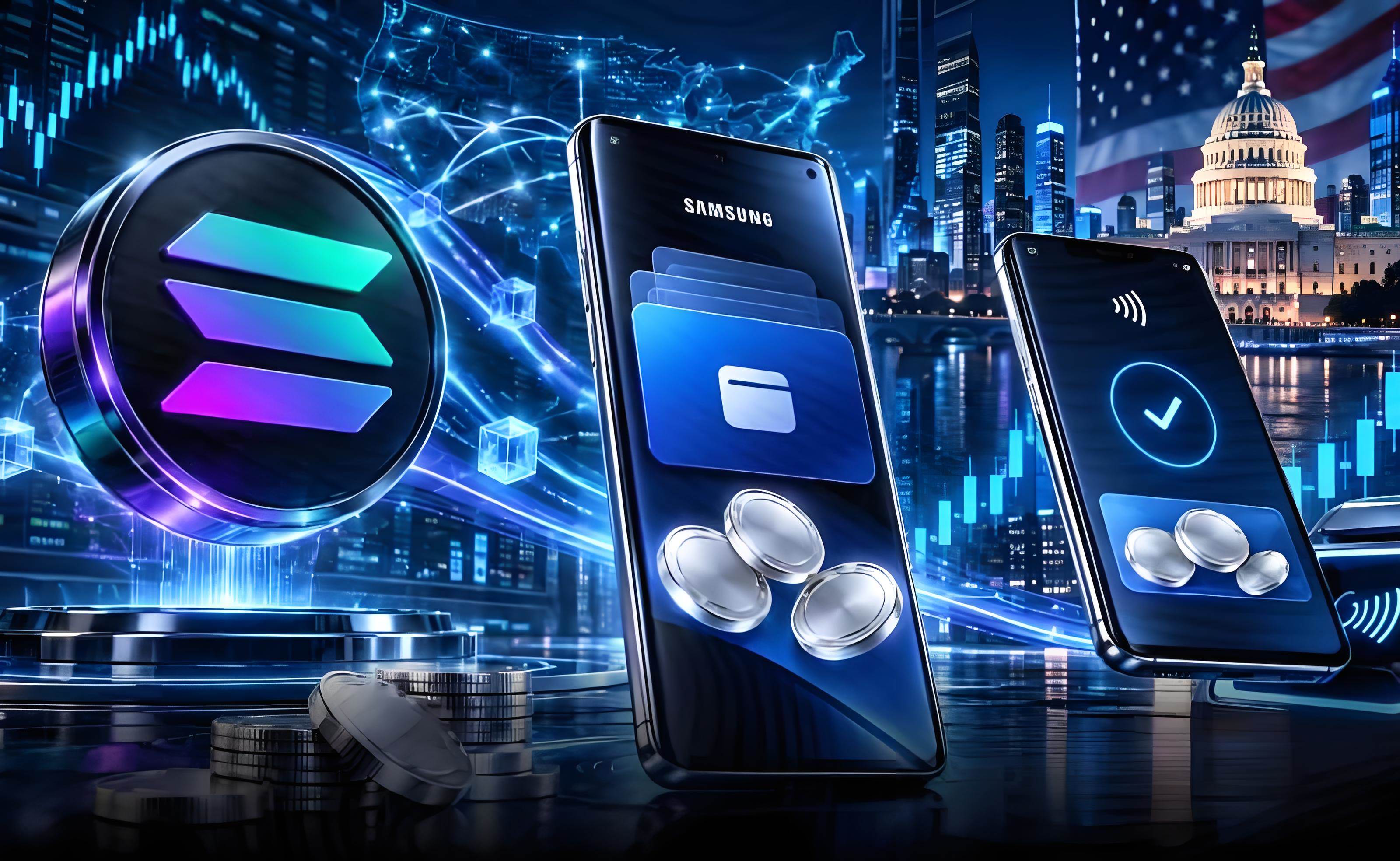 三星与Solana合作，通过Samsung Wallet为8200万美国人推出加密货币稳定币支付服务