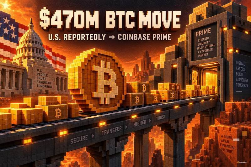 美据报将4.7亿美元比特币转移至Coinbase Prime