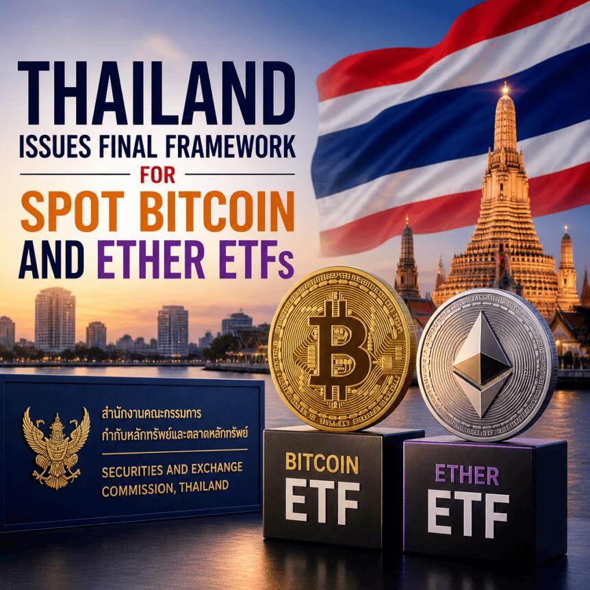 泰国发布现货比特币和以太坊ETF最终框架