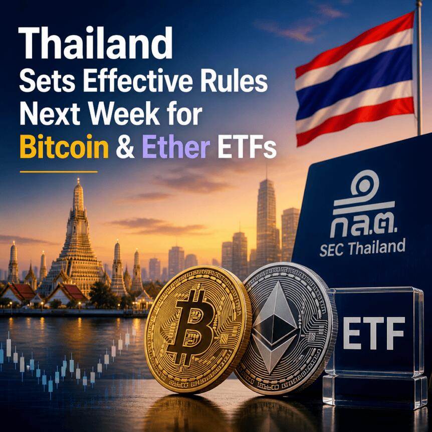 泰国将于下周实施比特币和以太坊ETF的有效规则