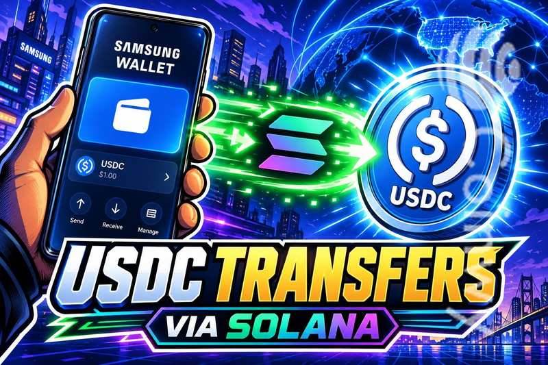 三星钱包通过 Solana 实现 USDC 转账
