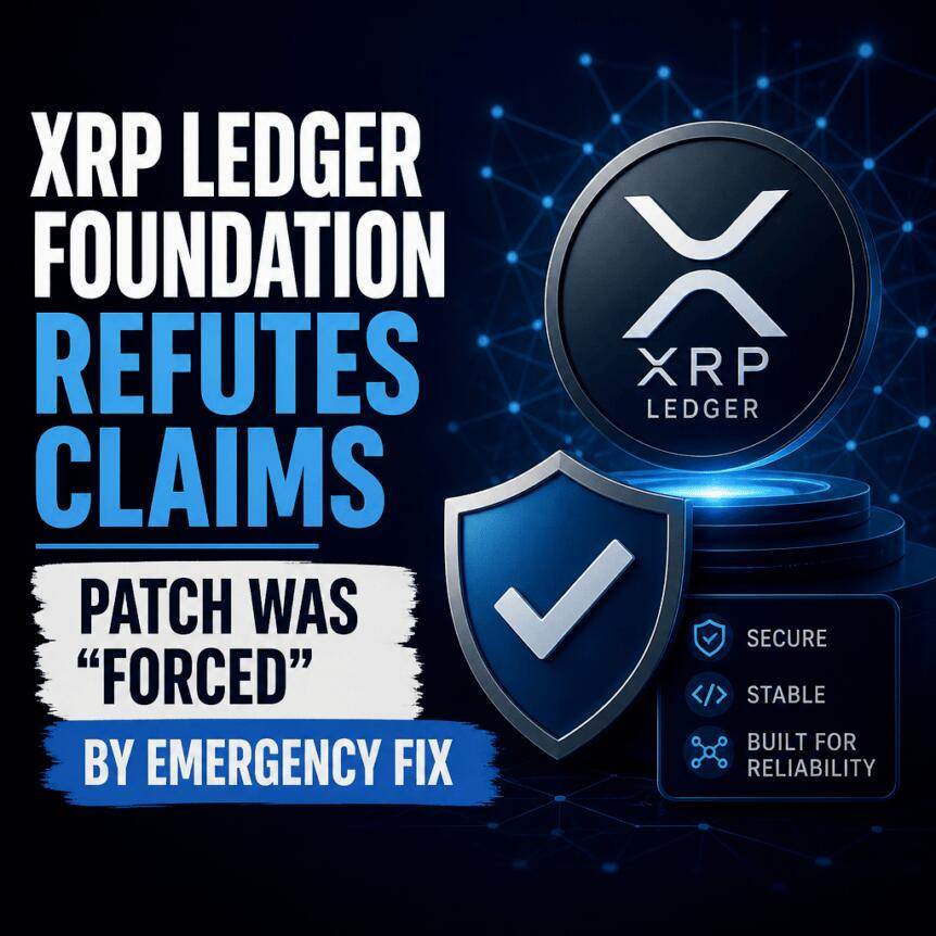 XRP Ledger Foundation 驳斥补丁被“强制”的说法，称系紧急修复措施