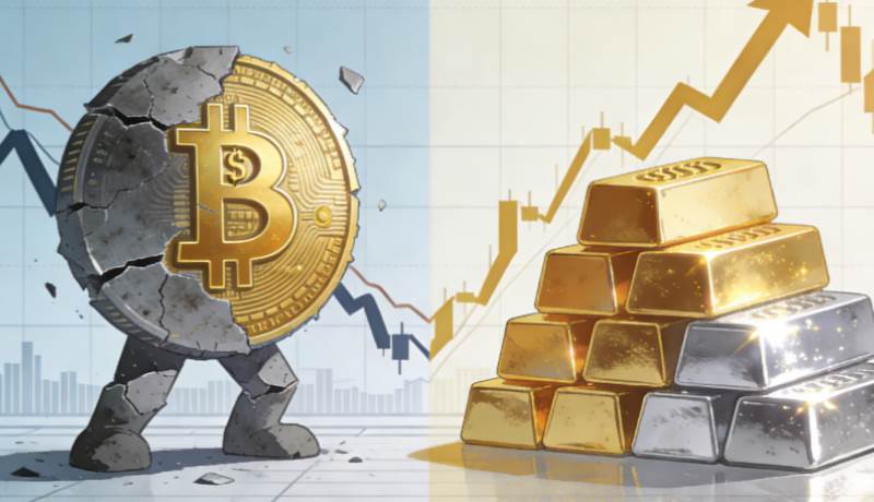 Bitcoin is becoming unpopular? Assets are changing as gold and silver prices fluctuate.