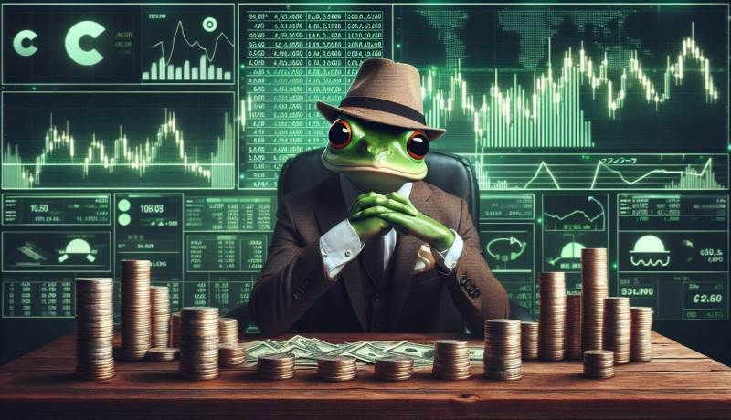 The price of PEPE increased by 26% after being shared on a viral Twitter post. Could it become the l