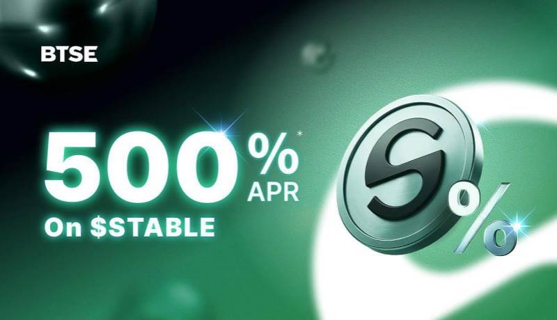 BTSE推出稳定质押：一项提供高达500%年利率的重大计划