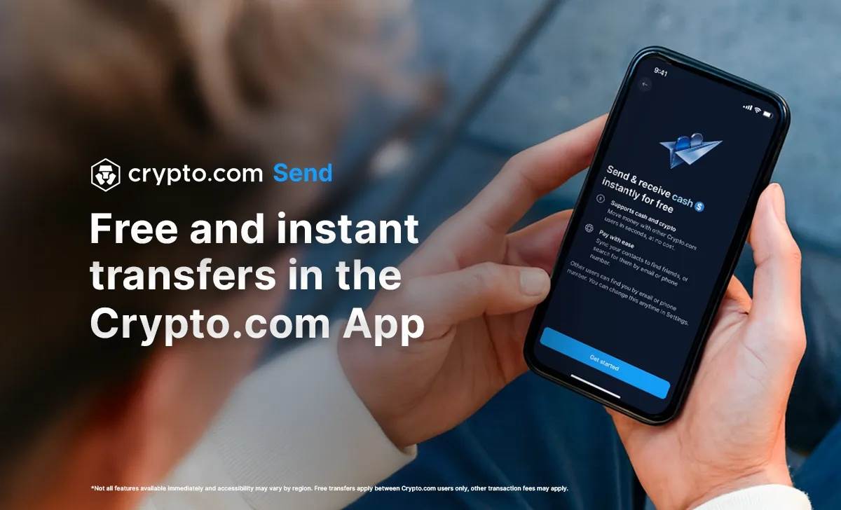 Crypto.com has launched a new service called “Send”: a free instant transfer to any location in the