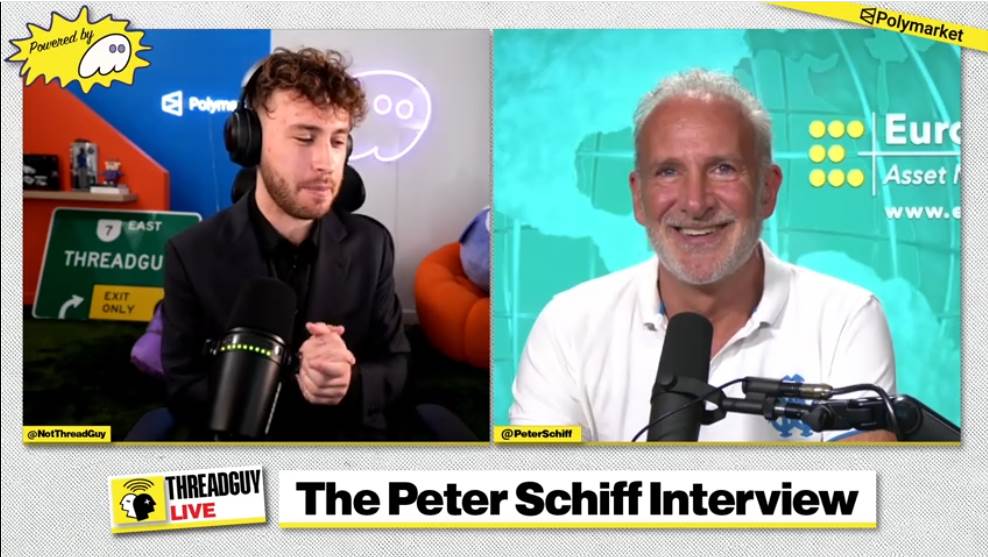 对话“黄金教父”Peter Schiff：BTC终将归零，“代币化黄金”才是货币的数字化回归