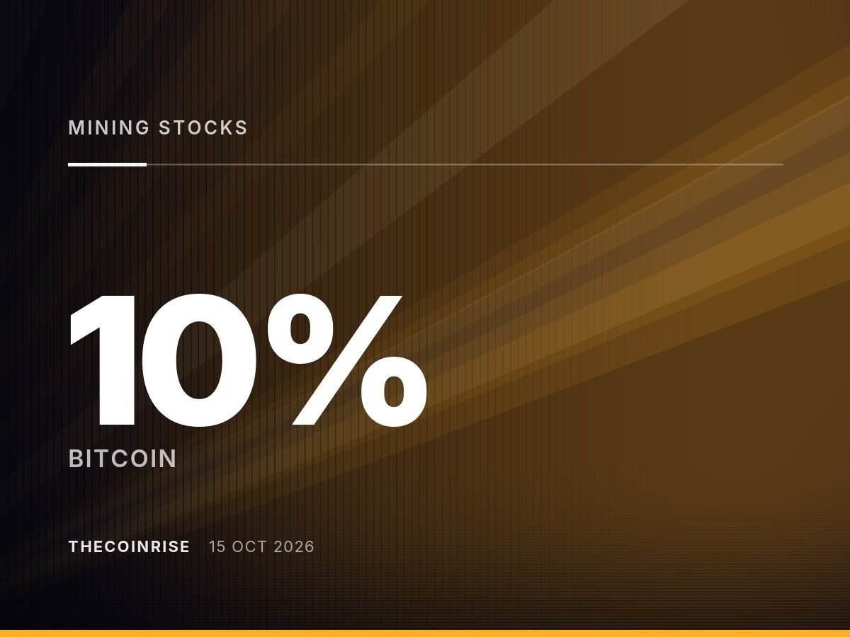 比特币矿业股跌超10%，受更广泛的AI债务担忧拖累