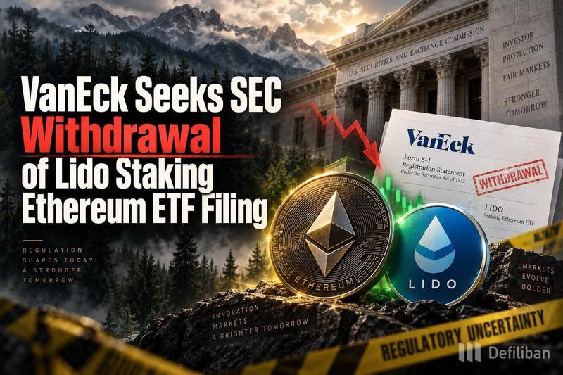 VanEck 请求 SEC 撤回 Lido 质押以太坊 ETF 申请