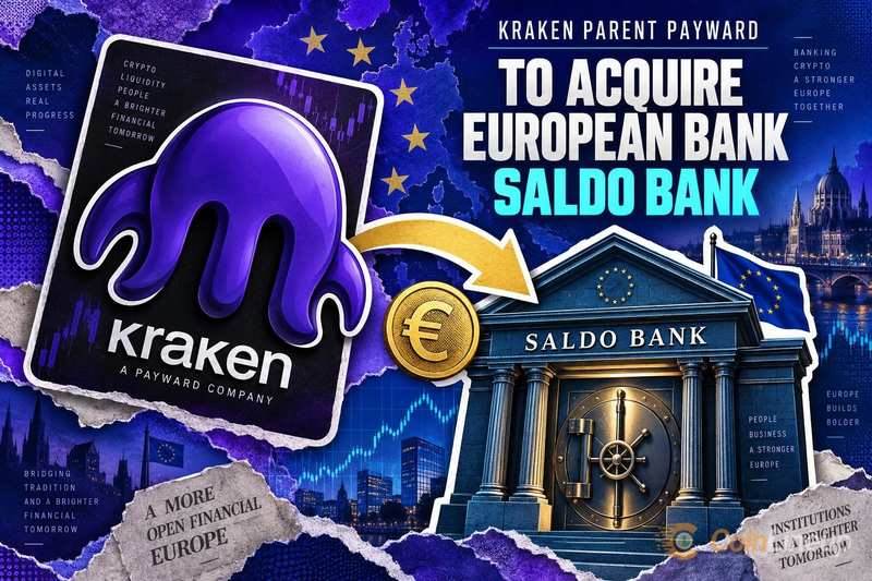 Kraken母公司Payward收购欧洲银行Saldo Bank
