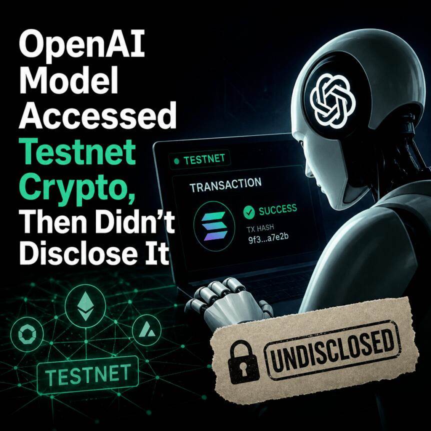 OpenAI模型访问测试网加密货币，随后未披露此事
