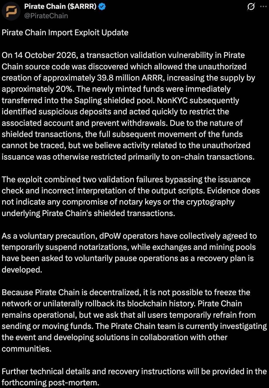 Pirate Chain Exploit Image