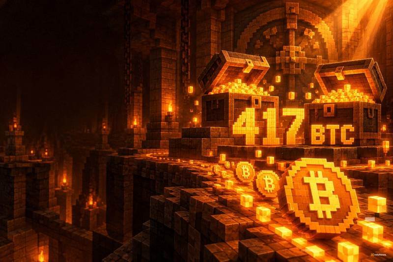 沉寂12年后，两个比特币钱包转移417 BTC