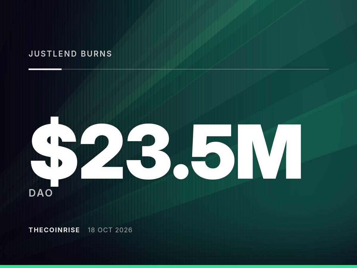 JustLend DAO 在第五轮回购中销毁价值2350万美元的JST代币