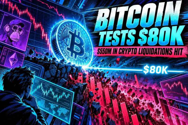 比特币测试8万美元关口，5.5亿美元加密货币清算冲击市场