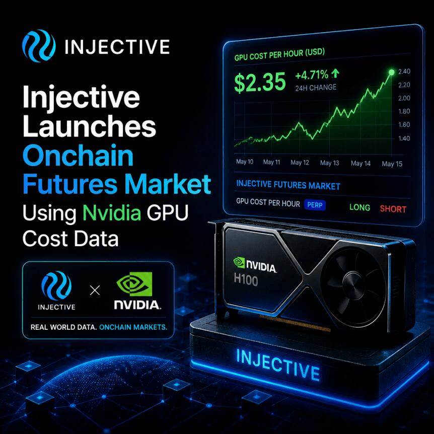 Injective 推出基于英伟达 GPU 成本的链上期货市场