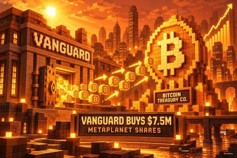 先锋领航斥资750万美元买入Metaplanet股票，后者为比特币储备公司
