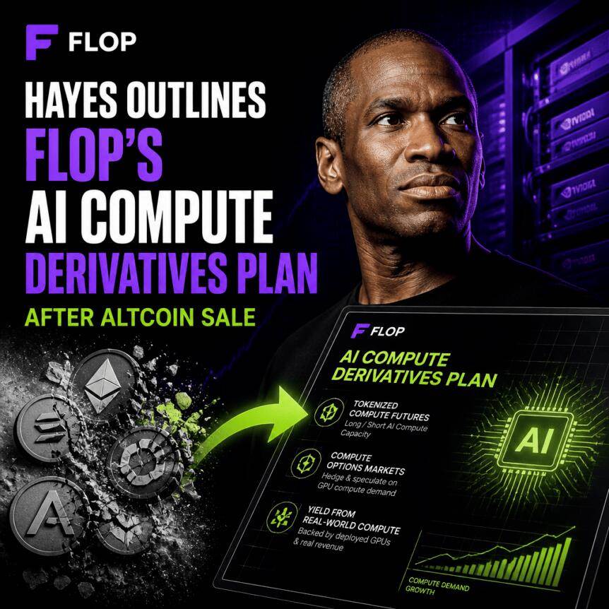 Hayes 在抛售山寨币后概述 FLOP 的 AI 算力衍生品计划
