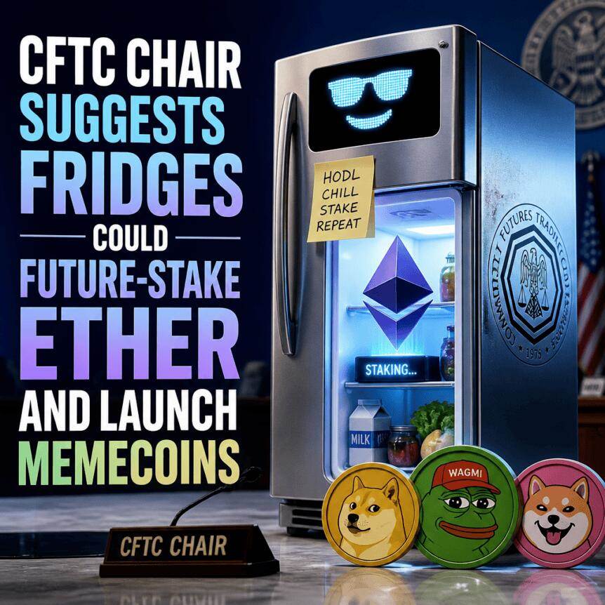 CFTC主席建议冰箱未来可质押以太坊并发行模因币