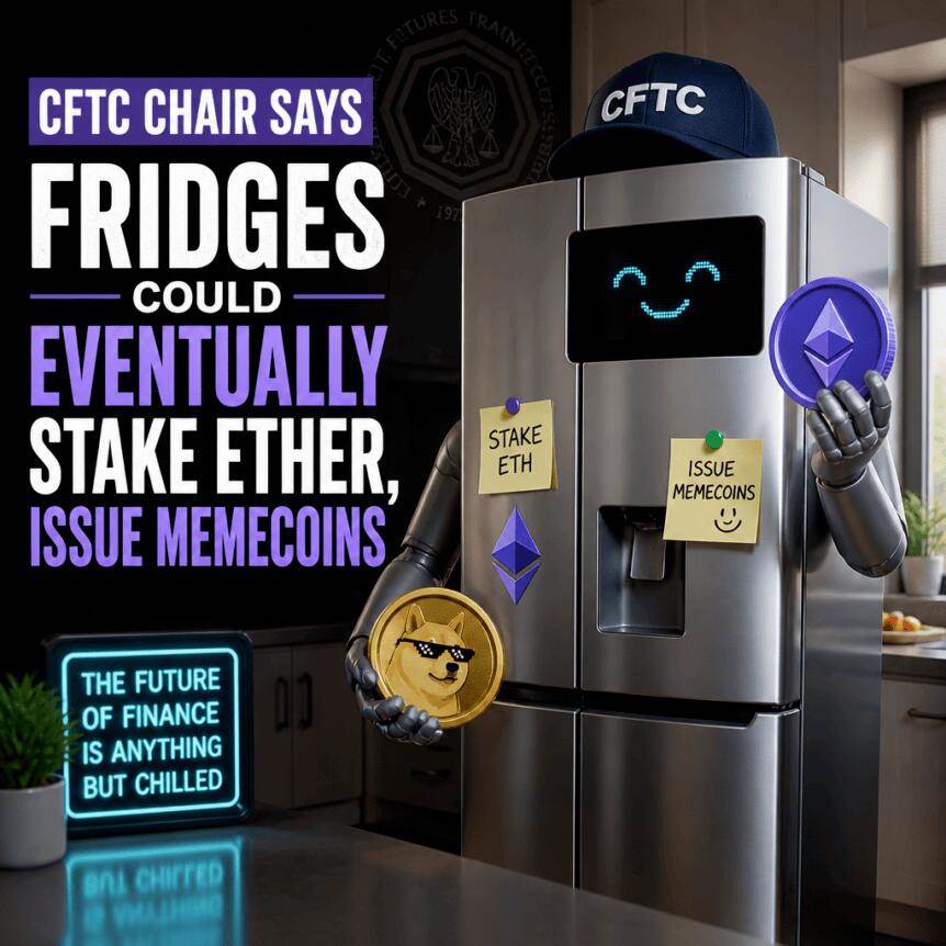 CFTC主席称冰箱未来可能质押以太币、发行模因币
