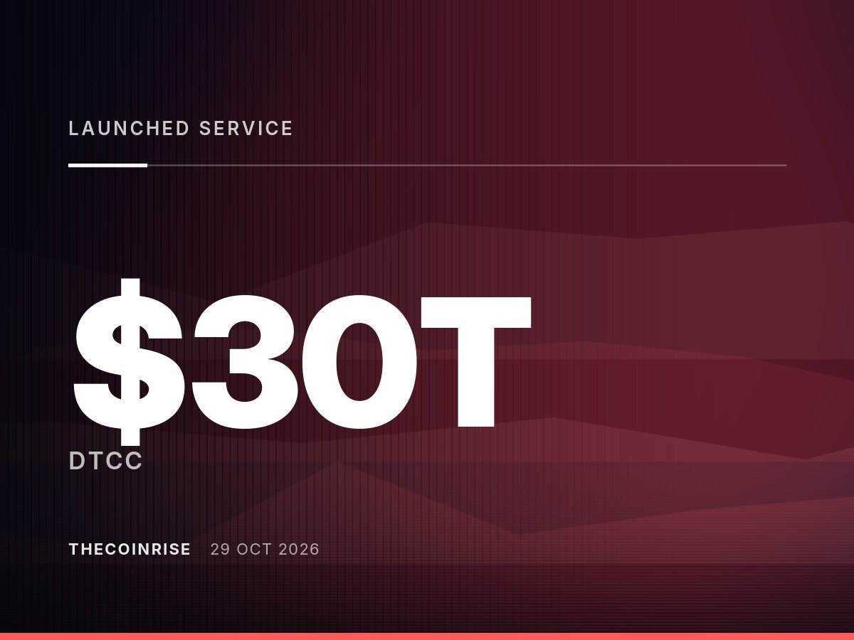 DTCC推出30万亿美元服务；CFTC与支付宝仅停留在交谈层面
