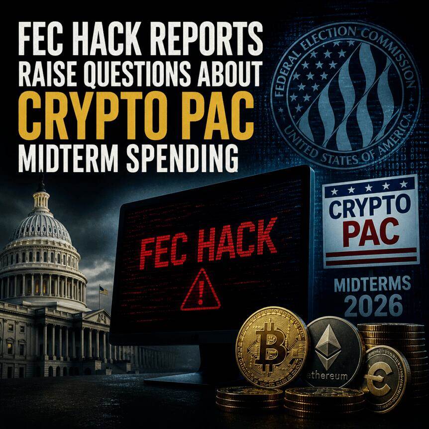 FEC黑客报告引发对加密货币政治行动委员会中期选举支出的质疑