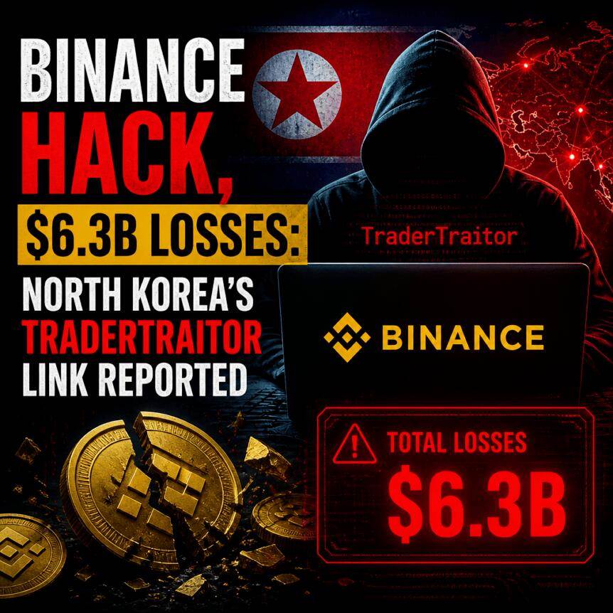 币安遭黑客攻击，损失63亿美元：朝鲜“TraderTraitor”关联曝光