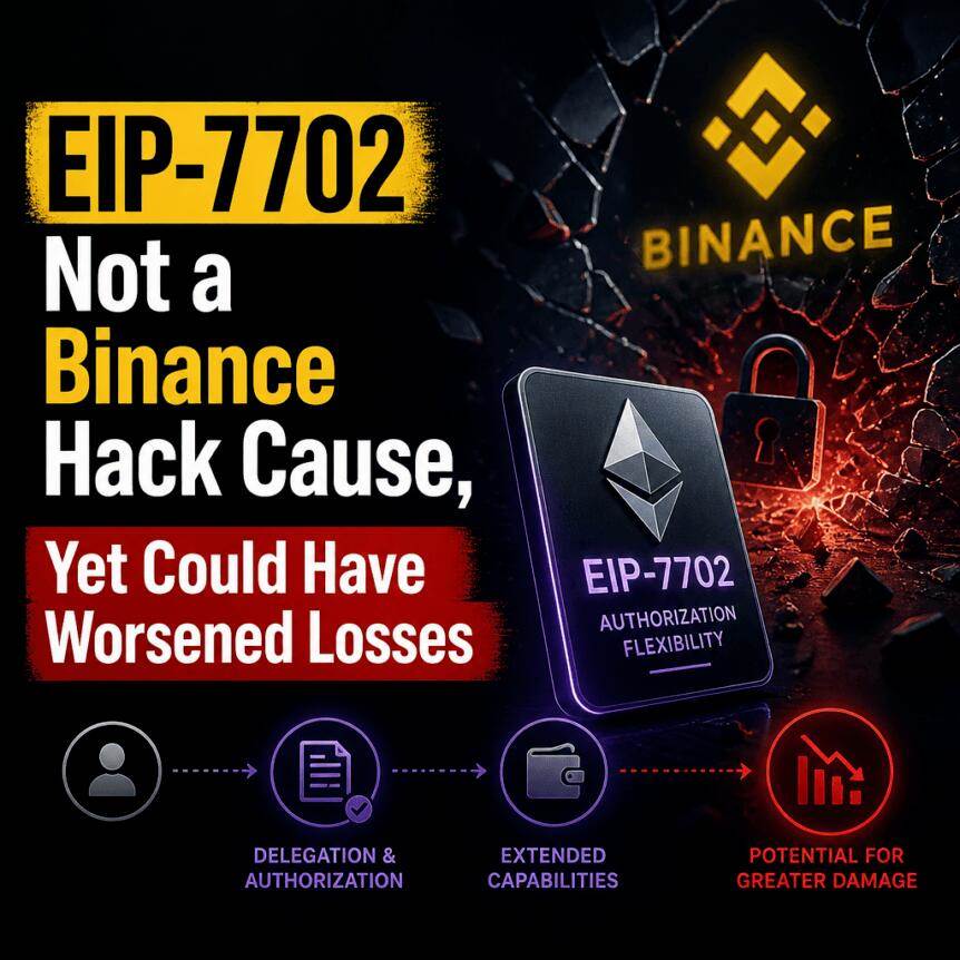 EIP-7702并非币安黑客攻击的起因，但可能加剧了损失