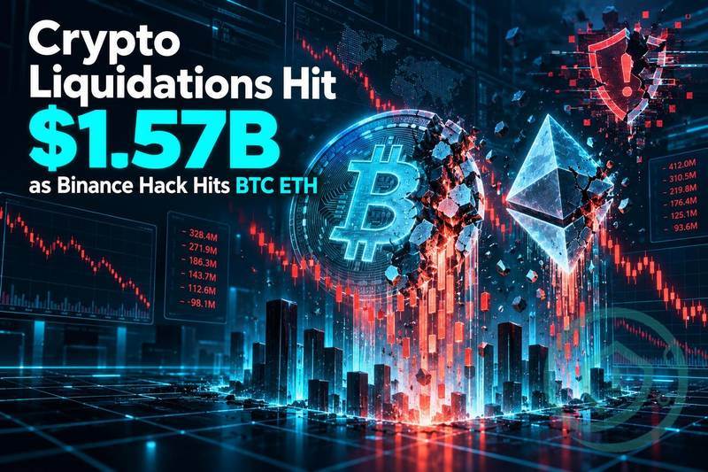 加密货币清算额达15.7亿美元，币安遭黑客攻击波及BTC和ETH