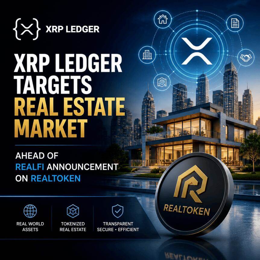 XRP Ledger瞄准房地产市场，RealFi即将发布RealToken