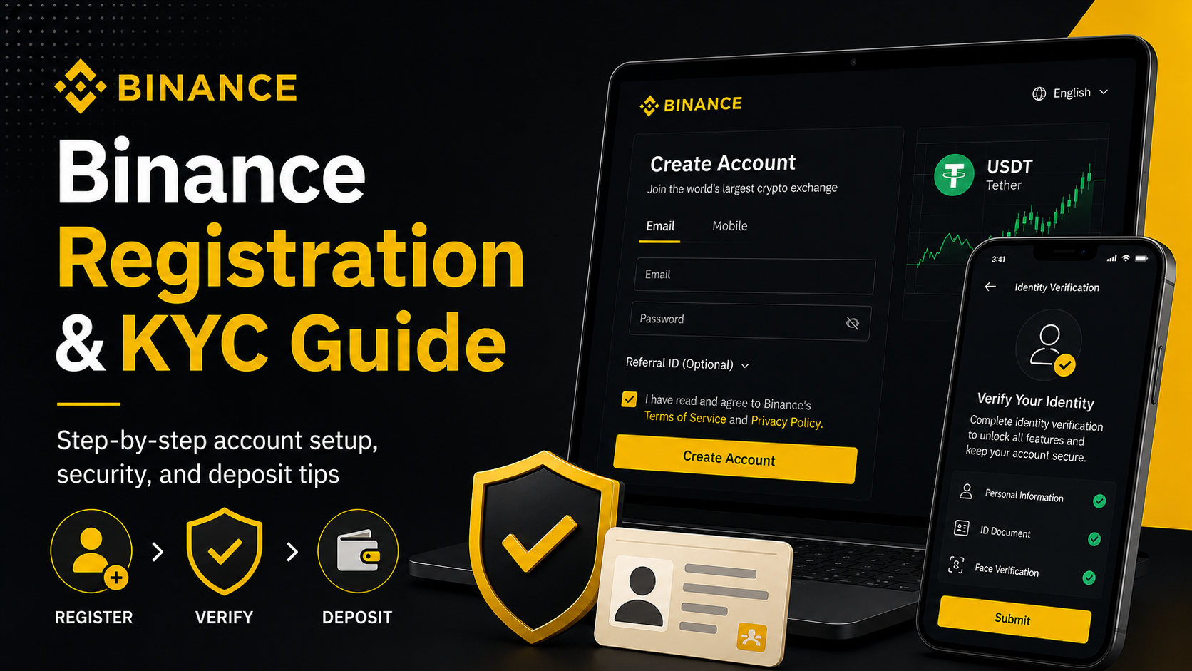 Binance Beginner's Guide 2026: Register KYC → C2C Buy USDT → Spot Trade → Avoid Bank Freeze